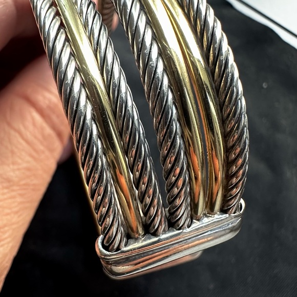 David Yurman Crossover Bangle Gold & Silver - Picture 10 of 13